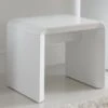 Ice High Gloss Stool - White -Bedding Specialty Store ice stool 1