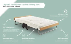Jay-Be J-Bed Folding Bed With Anti-Allergy Micro E-Pocket Sprung Mattress, Small Double 13 Jay-Be J-Bed Folding Bed With Anti-Allergy Micro E-Pocket Sprung Mattress, Small Double -Bedding Specialty Store j bed micro e pocket small double materials diagram