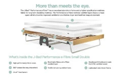 Jay-Be J-Bed Folding Bed With Performance E-Fibre Mattress, Contract Small Double 14 Jay-Be J-Bed Folding Bed With Performance E-Fibre Mattress, Contract Small Double -Bedding Specialty Store j bed performance e fibre small double diagram