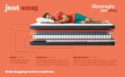 Silentnight Just Snug Memory Hybrid Mattress, King Size 15 Silentnight Just Snug Memory Hybrid Mattress, King Size -Bedding Specialty Store just snug full bisection