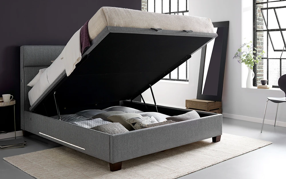 Novo Chico LED Ottoman Bed Frame, King Size 4 Novo Chico LED Ottoman Bed Frame, King Size - Image 2