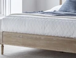 Lille Oak Upholstered Bed Frame -Bedding Specialty Store lille fb image website 1