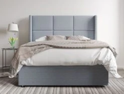 Jane Upholstered Ottoman Base & Headboard Only -Bedding Specialty Store linea bluestonenew