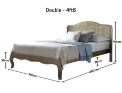 Loire Rattan Bed Frame - LFE -Bedding Specialty Store loire rattan double 2
