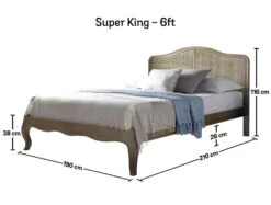Loire Rattan Bed Frame - LFE -Bedding Specialty Store loire rattan super king 5