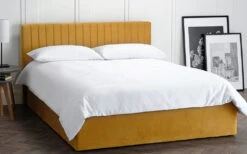 LPD Berlin Velvet Ottoman Bed Frame, King Size, Teal 13 LPD Berlin Velvet Ottoman Bed Frame, King Size, Teal -Bedding Specialty Store lpd berlin mustard lifestyle