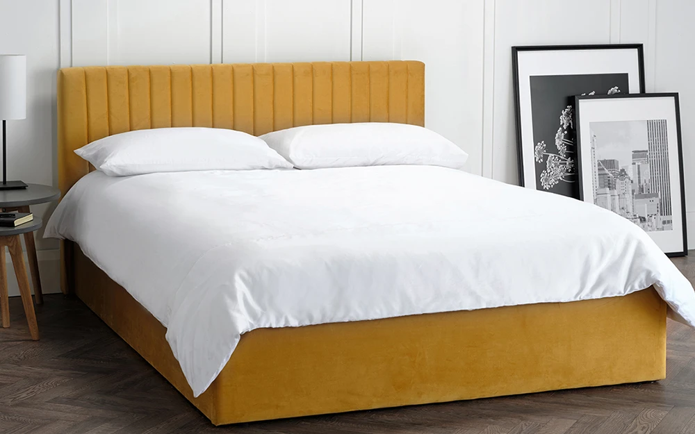 LPD Berlin Velvet Ottoman Bed Frame, King Size, Teal 7 LPD Berlin Velvet Ottoman Bed Frame, King Size, Teal - Image 5