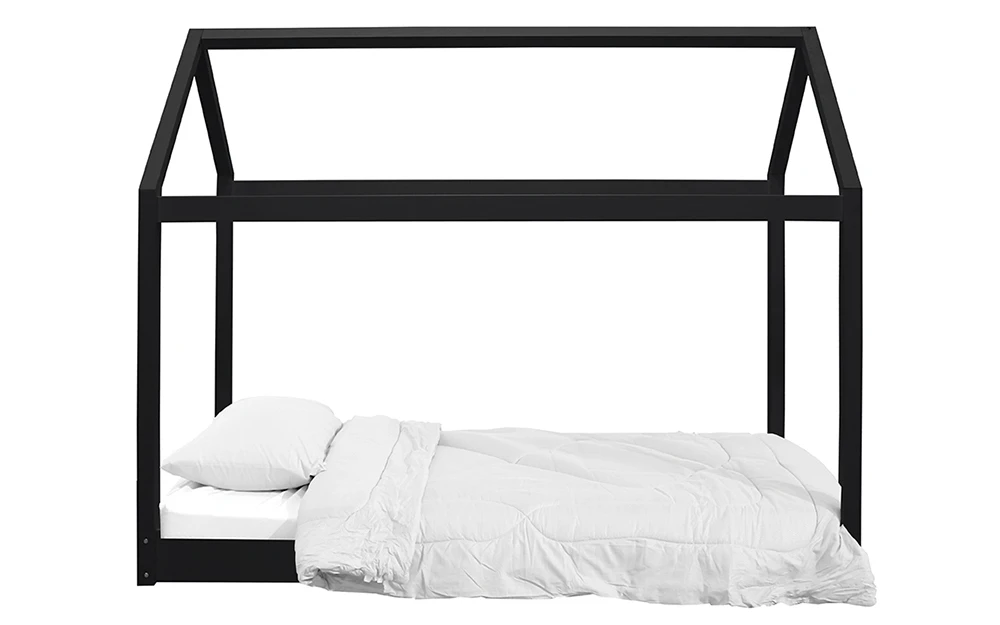 LPD Hickory Wooden Kids Bed, Single, Black 8 LPD Hickory Wooden Kids Bed, Single, Black - Image 7