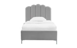 LPD Willow Silver Velvet Bed Frame, King Size 12 LPD Willow Silver Velvet Bed Frame, King Size -Bedding Specialty Store lpd willow silver single front cut out