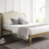Lyon Boucle Ivory Upholstered Oak Bed Frame - LFE - Bed Frame Only -Bedding Specialty Store lyon boucle ivory anglednew