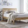 Malmo Oak Finish Wooden Bed Frame -Bedding Specialty Store malmo double oak main