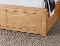 Malmo New Oak Finish Wooden Ottoman Storage Bed -Bedding Specialty Store malmo oak main originalfbnew