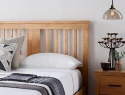 Malmo New Oak Finish Wooden Ottoman Storage Bed -Bedding Specialty Store malmo oak main originalhbnew