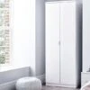 Julian Bowen Manhattan White 2 Door Wardrobe -Bedding Specialty Store manilla 2 door robe white original