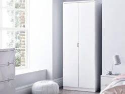 Julian Bowen Manhattan White 2 Door Wardrobe