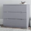 Julian Bowen Manhattan Grey 3 Drawer Chest -Bedding Specialty Store manilla 3 drawer grey original