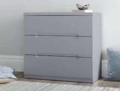 Julian Bowen Manhattan Grey 3 Drawer Chest