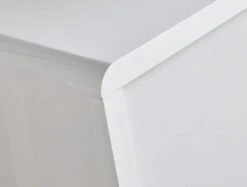 Marlow White High Gloss - 2 Drawer Bedside -Bedding Specialty Store marlow white back originalnew