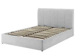 Mayfair Ottoman Silver Grey Velvet Upholstered Bed Frame -Bedding Specialty Store mayfair 4new