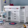 Montana Mid Sleeper With Desk, 4 Drawer Chest And 2 Door Quad Unit -Bedding Specialty Store mid sleeper complete originalnew