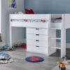 Montana Mid Sleeper With 4 Drawer Chest -Bedding Specialty Store mid sleeper with drawers originalnew