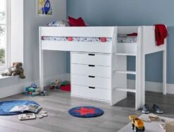 Montana Mid Sleeper With 4 Drawer Chest