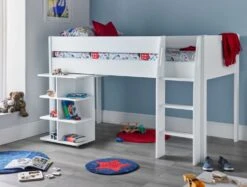 Montana Mid Sleeper With Desk -Bedding Specialty Store mid sleeper with pull out desk part open originalnew