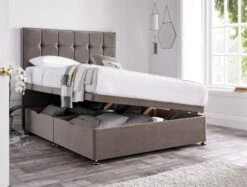 Harbour East Upholstered Ottoman Base And Headboard Only -Bedding Specialty Store mink ottoman open originalnew 35