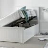 New England Solo White Wooden Ottoman Storage Bed -Bedding Specialty Store newengland1 1