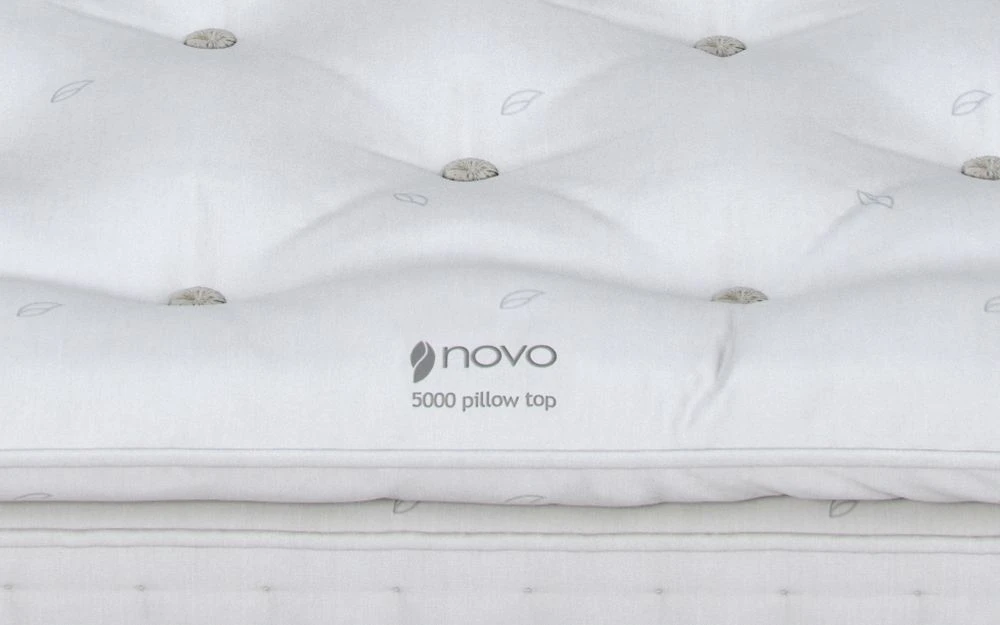 Novo Natural 5000 Pocket Pillow Top Mattress, Single 6 Novo Natural 5000 Pocket Pillow Top Mattress, Single - Image 4