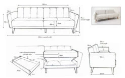 Novo Lily 3 Seater Sofa Bed With Storage, 3-Seater Sofa Bed 13 Novo Lily 3 Seater Sofa Bed With Storage, 3-Seater Sofa Bed -Bedding Specialty Store novo lily measurements