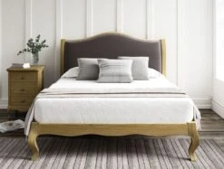 Lyon Opulence Armour Upholstered Oak Bed Frame - LFE - Bed Frame Only -Bedding Specialty Store opulence armournew 4