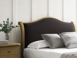 Lyon Opulence Coal Upholstered Oak Bed Frame - LFE - Bed Frame Only -Bedding Specialty Store opulence coalnewhb 3