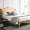 Lyon Opulence Stone Upholstered Oak Bed Frame - LFE - Bed Frame Only -Bedding Specialty Store opulence stonenew 3