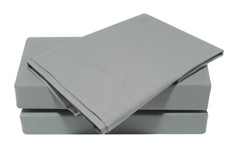 Percale Extra Deep Fitted Sheet, Superking, Grey 4 Percale Extra Deep Fitted Sheet, Superking, Grey - Image 3