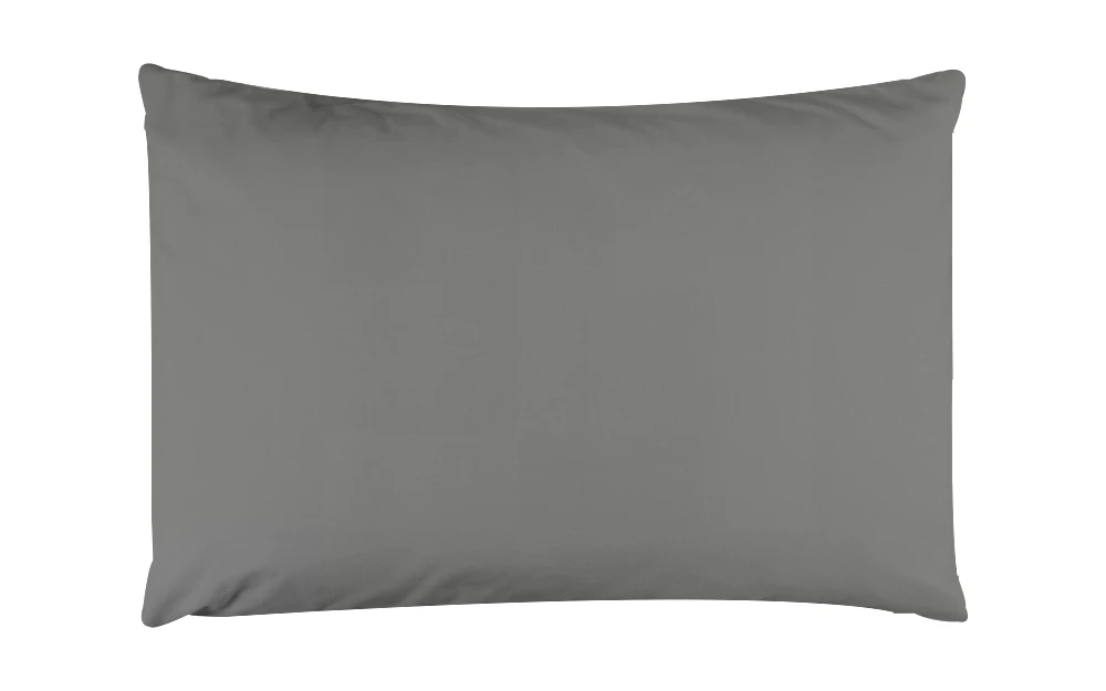 Percale Extra Large Pillowcase Pair, Standard Pillow Size, Grey 4 Percale Extra Large Pillowcase Pair, Standard Pillow Size, Grey - Image 2