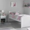 Portland Solo White Bed Frame -Bedding Specialty Store portland white main 1 originalnew 1
