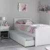 Portland White Bed Frame With Liv & Lou Guest Underbed -Bedding Specialty Store portland white with underbed part open 1 originalnew