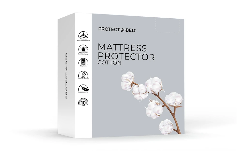 Protect A Bed Cotton Mattress Protector, Superking 3 Protect A Bed Cotton Mattress Protector, Superking