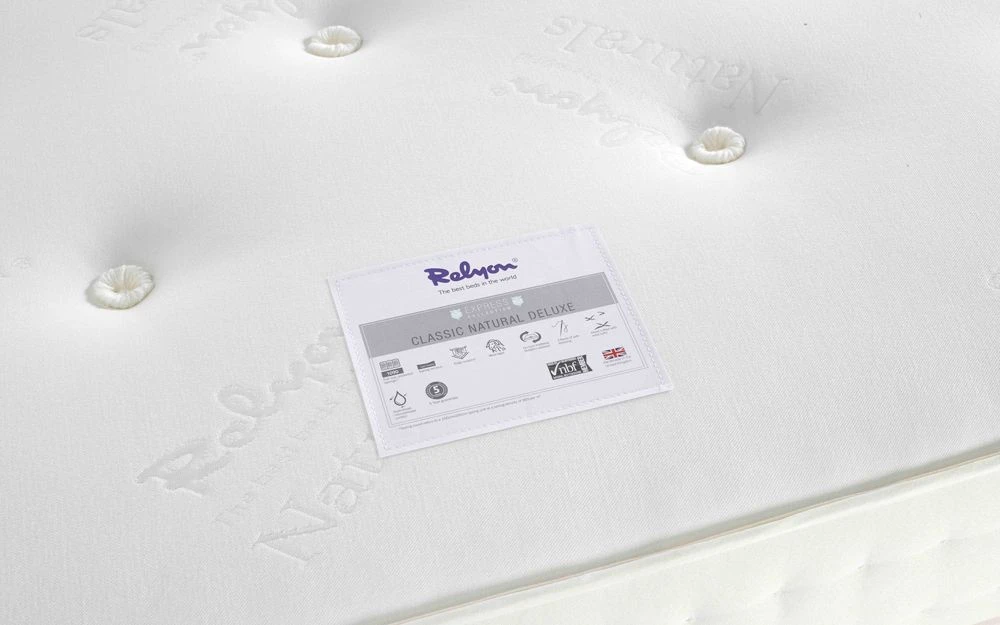 Relyon Classic Natural Deluxe 1090 Pocket Mattress, Double 7 Relyon Classic Natural Deluxe 1090 Pocket Mattress, Double - Image 5