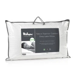 Relyon Superior Comfort Deep Latex Pillow, Standard Pillow Size -Bedding Specialty Store relyon deep latex pillow packaging new