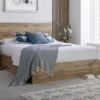 Chicago Industrial Oak Wooden Ottoman Storage Bed -Bedding Specialty Store ritz mainnew