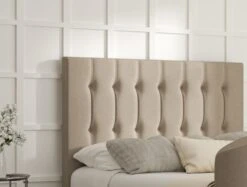 Dorchester Upholstered Arran Natural Ottoman TV Bed - Bed Frame Only -Bedding Specialty Store rylee arran natural closednewhb