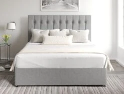 Rylee Classic 4 Drw Continental Base And Headboard Only -Bedding Specialty Store rylee continental ottoman arran pebble frontnew