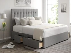 Rylee Classic 4 Drw Continental Base And Headboard Only -Bedding Specialty Store rylee continental ottoman arran pebble opennew