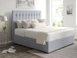 Rylee Classic 4 Drw Continental Base And Headboard Only -Bedding Specialty Store rylee continental ottoman gouache eau de nil closednew