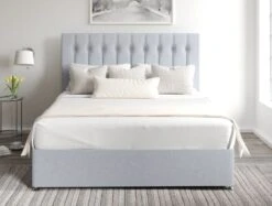 Rylee Classic 4 Drw Continental Base And Headboard Only -Bedding Specialty Store rylee continental ottoman gouache eau de nil frontnew