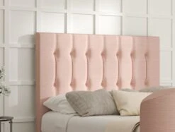 Dorchester Upholstered Linea Powder Ottoman TV Bed - Bed Frame Only -Bedding Specialty Store rylee linea powder closednewhb 2