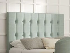 Dorchester Upholstered Linea Seablue Ottoman TV Bed - Bed Frame Only -Bedding Specialty Store rylee linea sea blue closednewhb 2