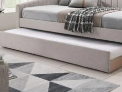 Sanderson Natural Oat Upholstered Day Bed Including Underbed Frame -Bedding Specialty Store sanderson oat trundle